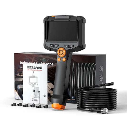 High Definition Handheld Convenient Car Inspection Instrument with Screen, Pipeline Camera, Industrial Endoscope Peaceful Pleasures Health and Wellness 1M