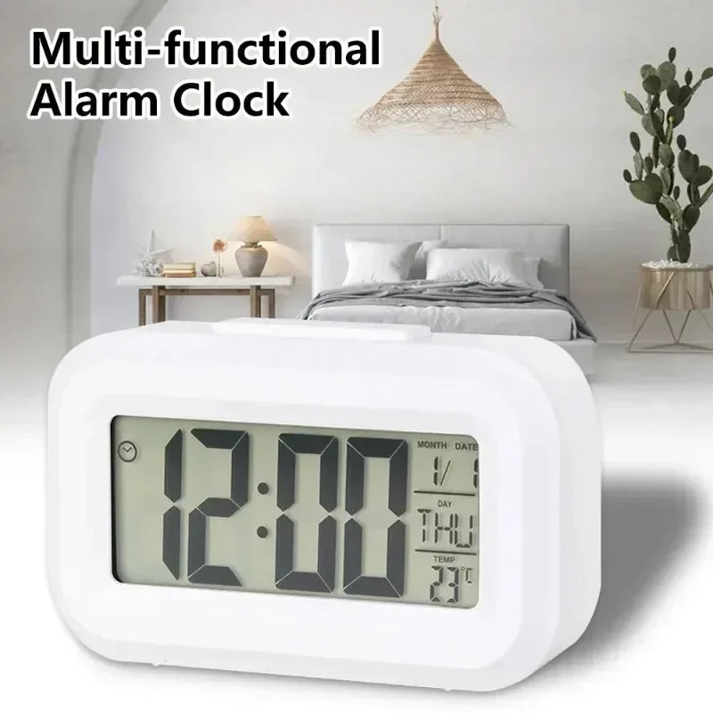 Led Digital Alarm Clock Backlight Data Times Calendar Desktop Multi-function Electronic Bedroom Decoration Desk Decorations Wall Peaceful Pleasures Health and Wellness