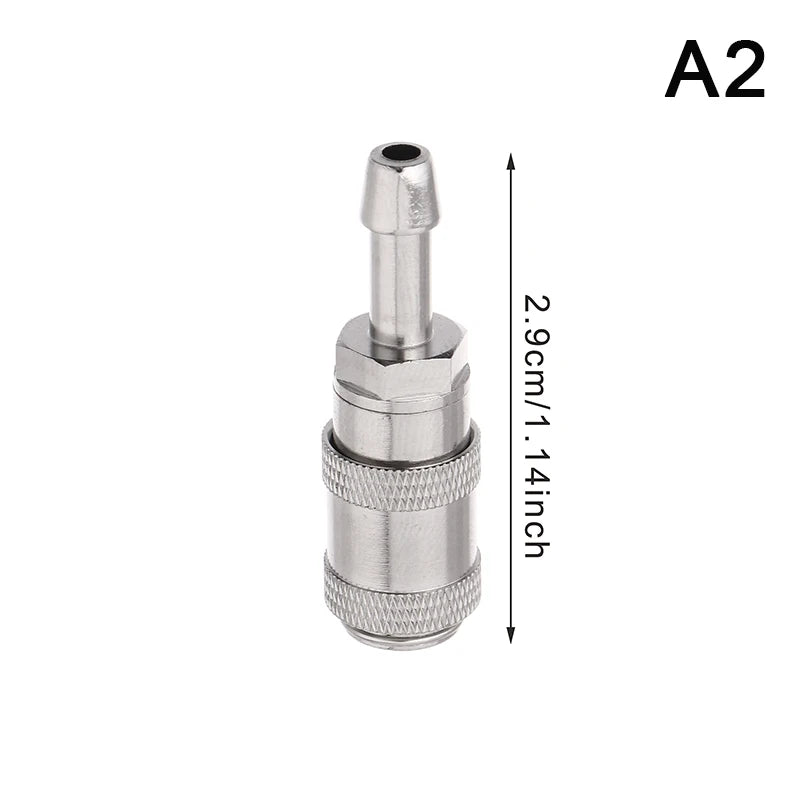 NIBP Blood Pressure Cuff Air Hose Metal Connector Adapter