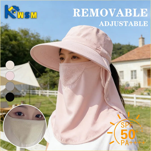 Women's Wide Brim Sun Hat – UV Face Cover & Neck Flap Wide Brim Sun Hat Oasis Select