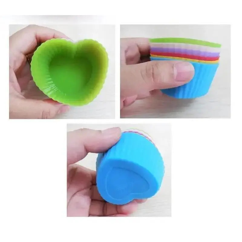 Silicone Cupcake Mold Liner Reusable Muffin Baking Nonstick Moulds