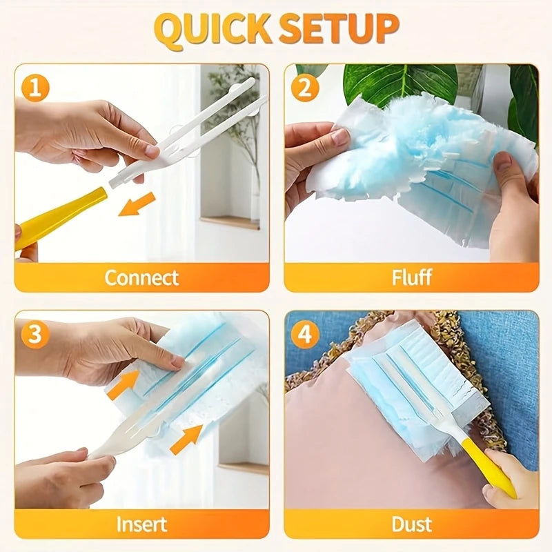 Disposable Microfiber Duster Refill Heads 10/30 Pack