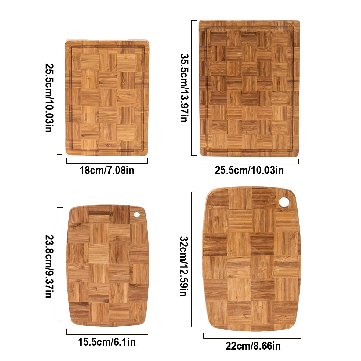 Premium Bamboo Cutting Board for Kitchen, Rectangle and Oval Design, Thick and Durable Chopping Surface for Vegetables, Meats Peaceful Pleasures Health and Wellness
