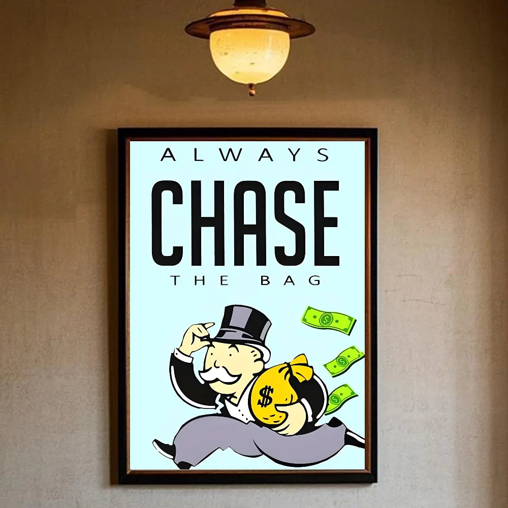 Monopoly Millionaire HD Wall Poster – Waterproof PVC Art Wall Art Poster Peaceful Pleasures Health and Wellness z13 40X50cmNoframe