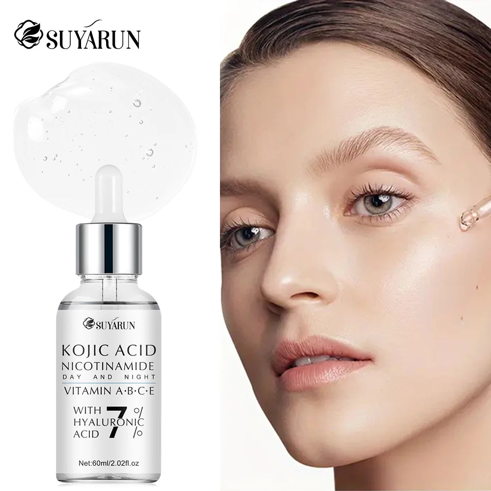 SUYARUN Kojic Acid & Niacinamide Brightening Serum - Hydrating Anti-Aging Face Treatment for Dark Spots, Even Skin Tone. Peaceful Pleasures Health and Wellness