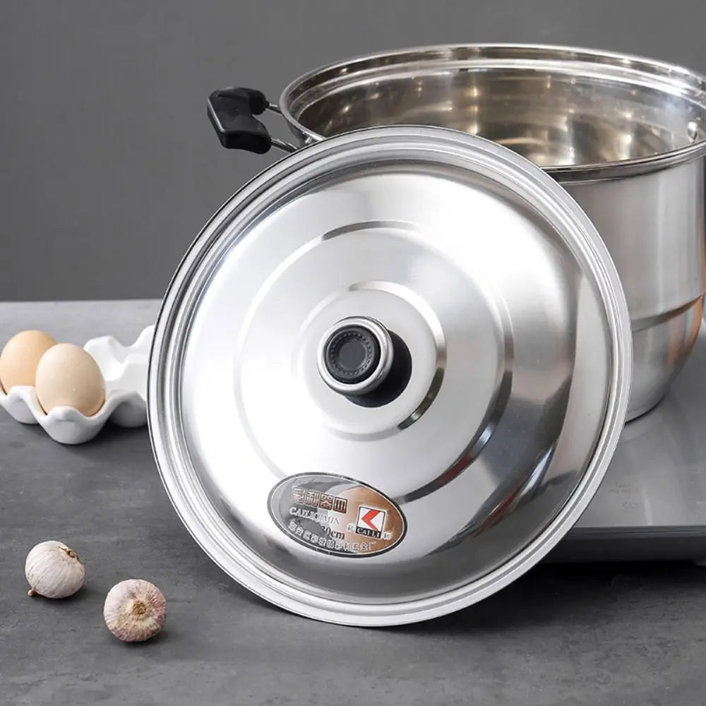 30-42cm Wok Pot Lid Universal Stainless Steel Kitchen Food Lid Thickened Reusable Frying Pan Cover Restaurant Kitchenware Peaceful Pleasures Health and Wellness