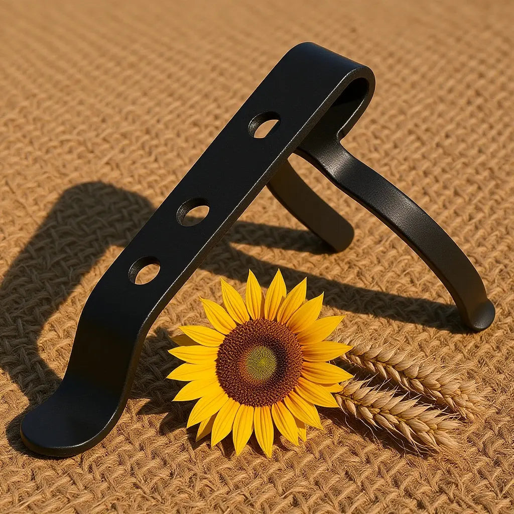 Heavy Duty Flashlight Clip Metal Detachable Adjustable Belt Pocket Hat Holder Outdoor Work Flashlight Storage Holder Peaceful Pleasures Health and Wellness