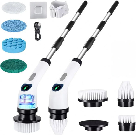 Electric Spin Scrubber 7 Heads, Adjustable Handle & LED Display Peaceful Pleasures Health and Wellness United States