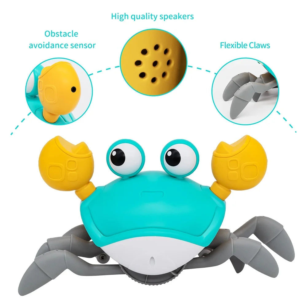 Dancing Crab Crawling Toy – Interactive Infrared Baby Toy Gift