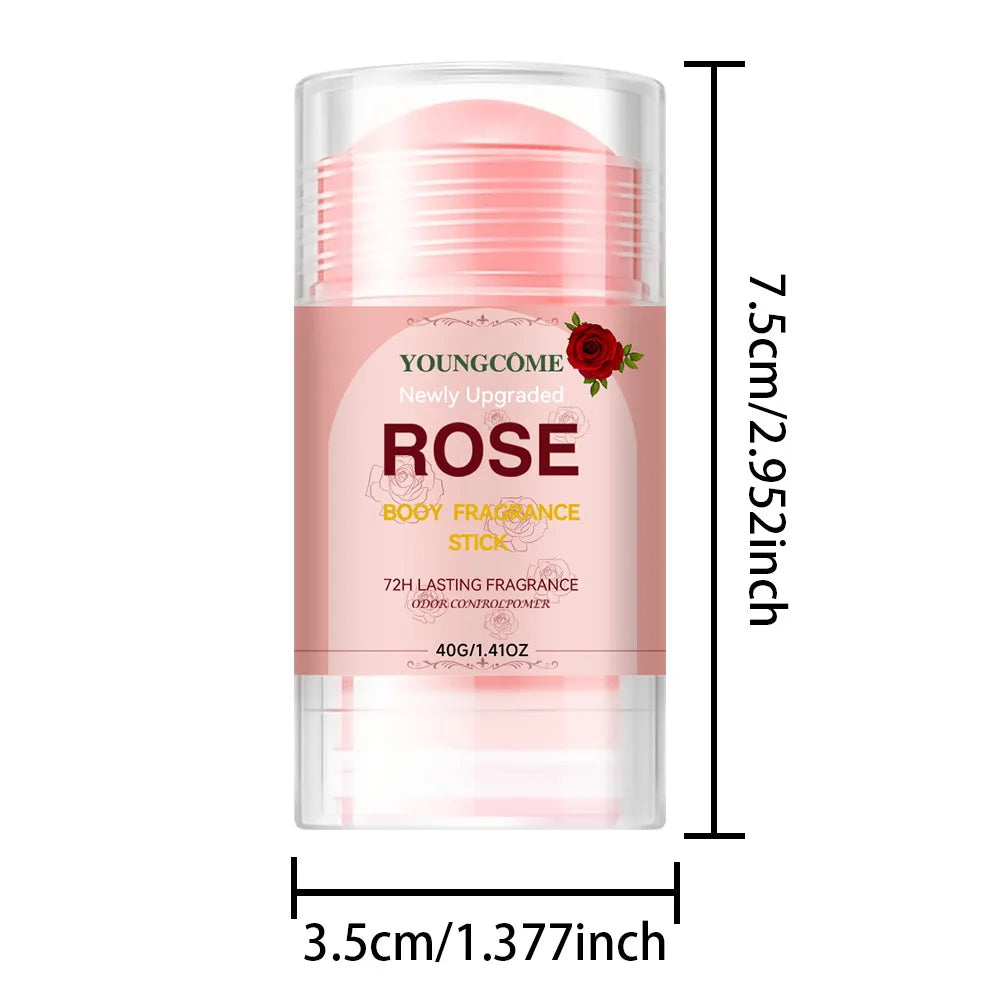 Newly Upgraded Rose Booy Fragrance Deodorant Stick 72 Hours Deodorant Anti Sweating Remove Armpit Odor Underarm Peaceful Pleasures Health and Wellness 1PCS