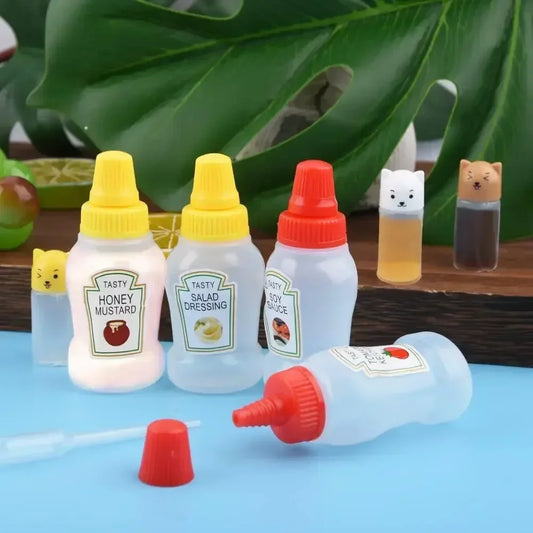 Mini Seasoning Squeeze Bottles – Portable Sauce Set for Camping Seasoning Squeeze Bottles Peaceful Pleasures Health and Wellness