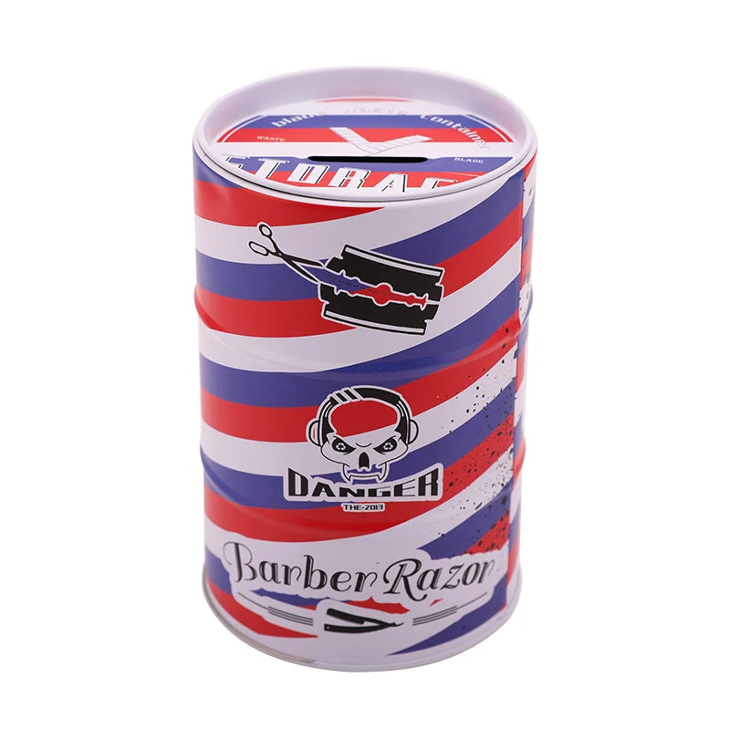 Barber Blade Recycling Dispenser Box Razor Blade Disposal Case Trash Can Disposable Blade Recycling Bin Box Salon Accessories ﻿ Peaceful Pleasures Health and Wellness WHITE