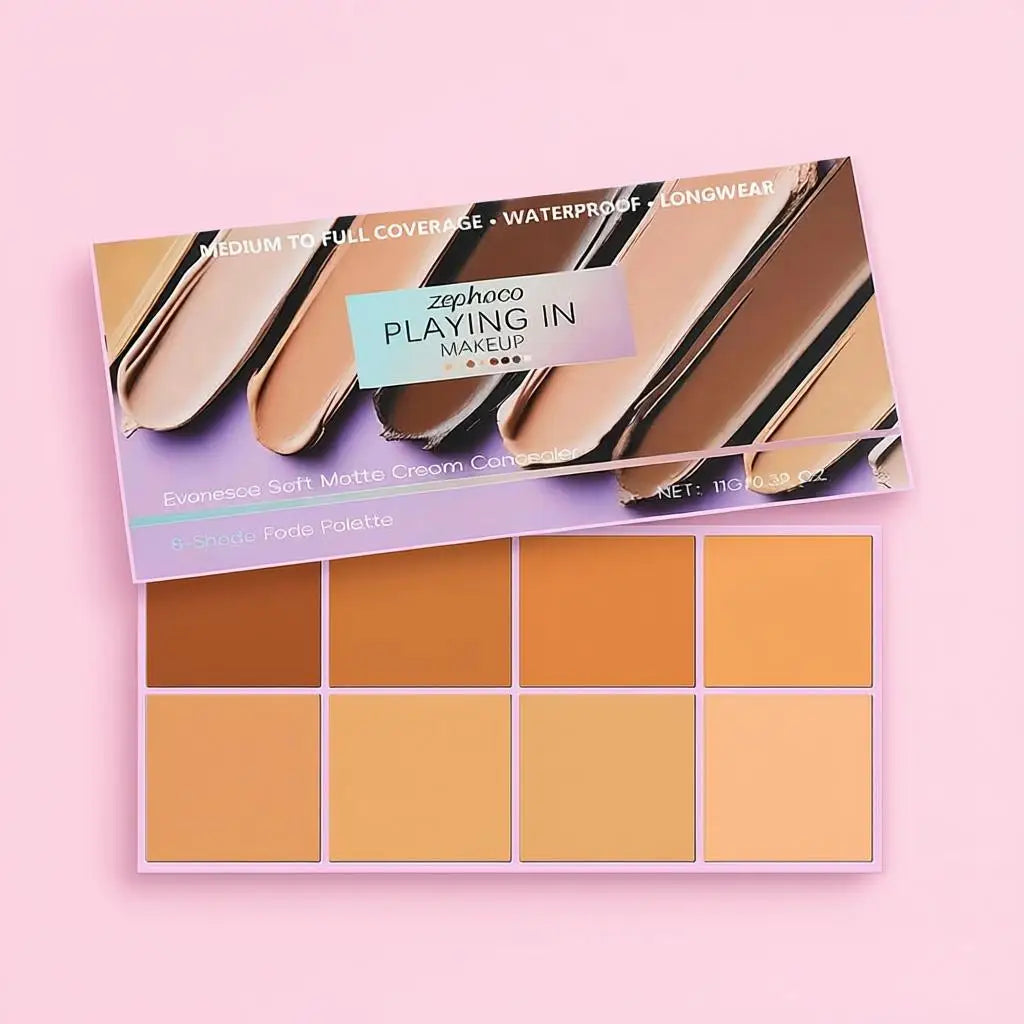 BIOAOUA 8-Color Concealer Contour Palette – Waterproof & Full Cover
