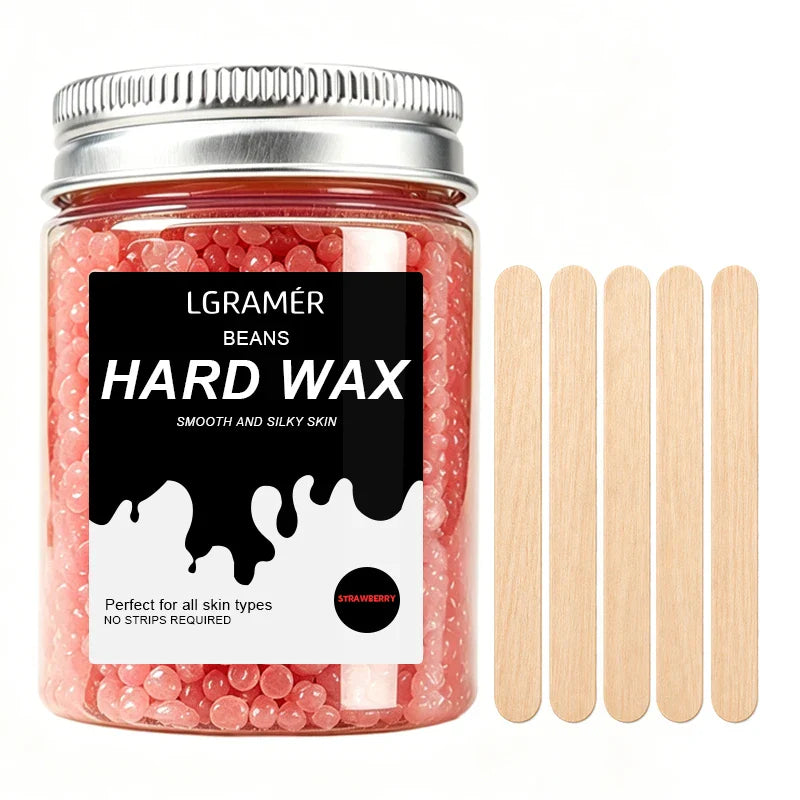 LGRAMER Hard Wax Beads for Hair Removal | 80g/380g Scented
