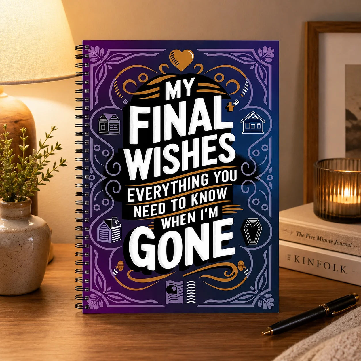 My Final Wishes Journal A5 Spiral End-of-life Planner Family