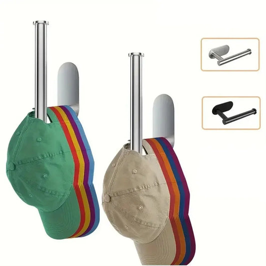 Punch-Free Stainless Steel Wall Hook | Hat & Cap Organizer Wall Hook Organizer Oasis Select