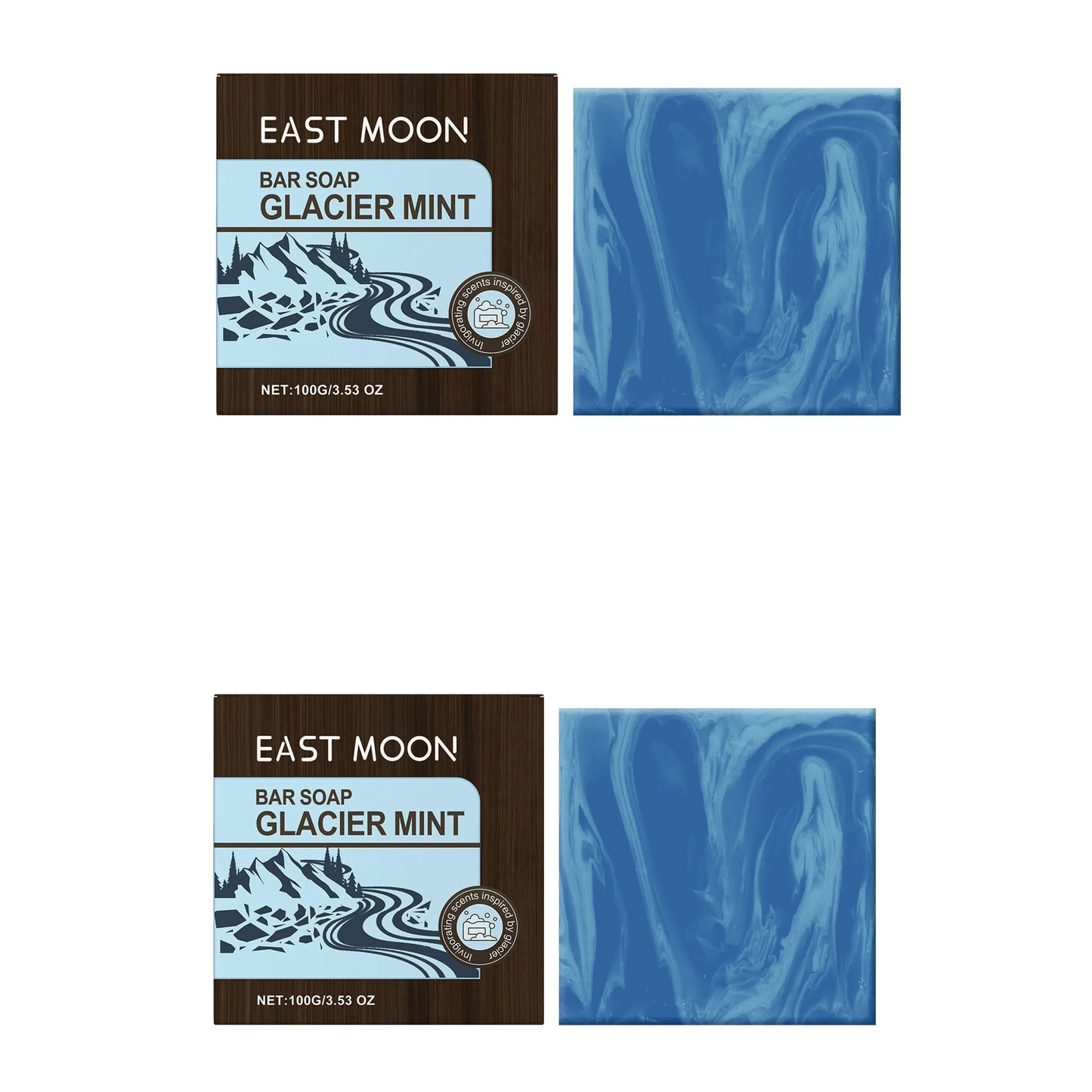 Glacier Cooling Mint Men's Bar Soap – Face & Body Cleanser