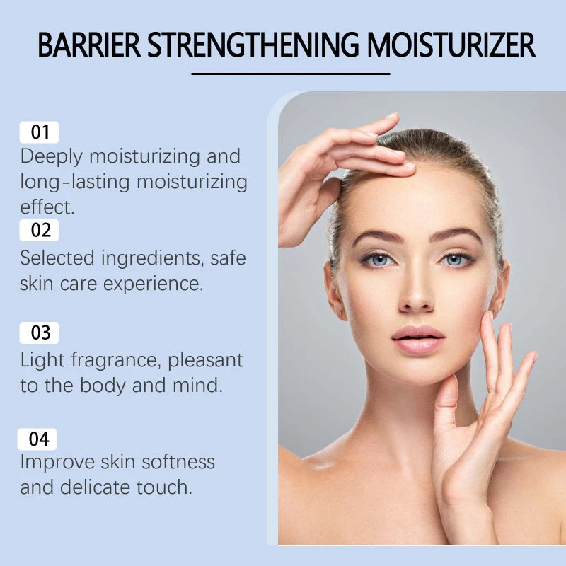 Barrier Repair Facial Moisturizer Cream 60g Gentle Hydrating Face Lotion Improves Dry Dull Skin Boost Elasticity Skin Care Cream Peaceful Pleasures Health and Wellness