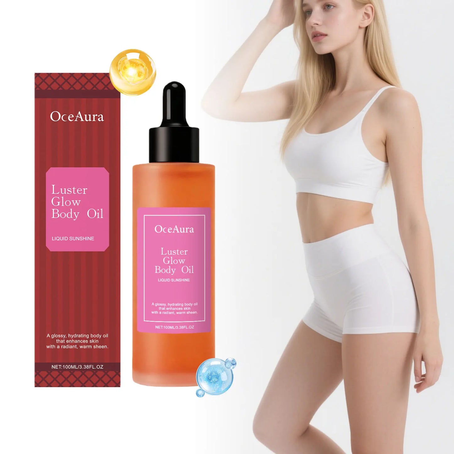 OceAura Citrus Body Oil – Glow, Hydrate & Nourish Skin