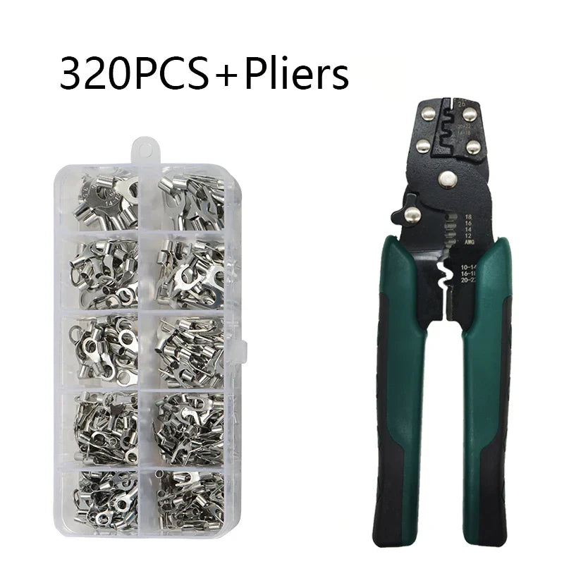 Tongliao Mini Crimping Pliers – Wire Stripper, Cutter & Terminal Kit
