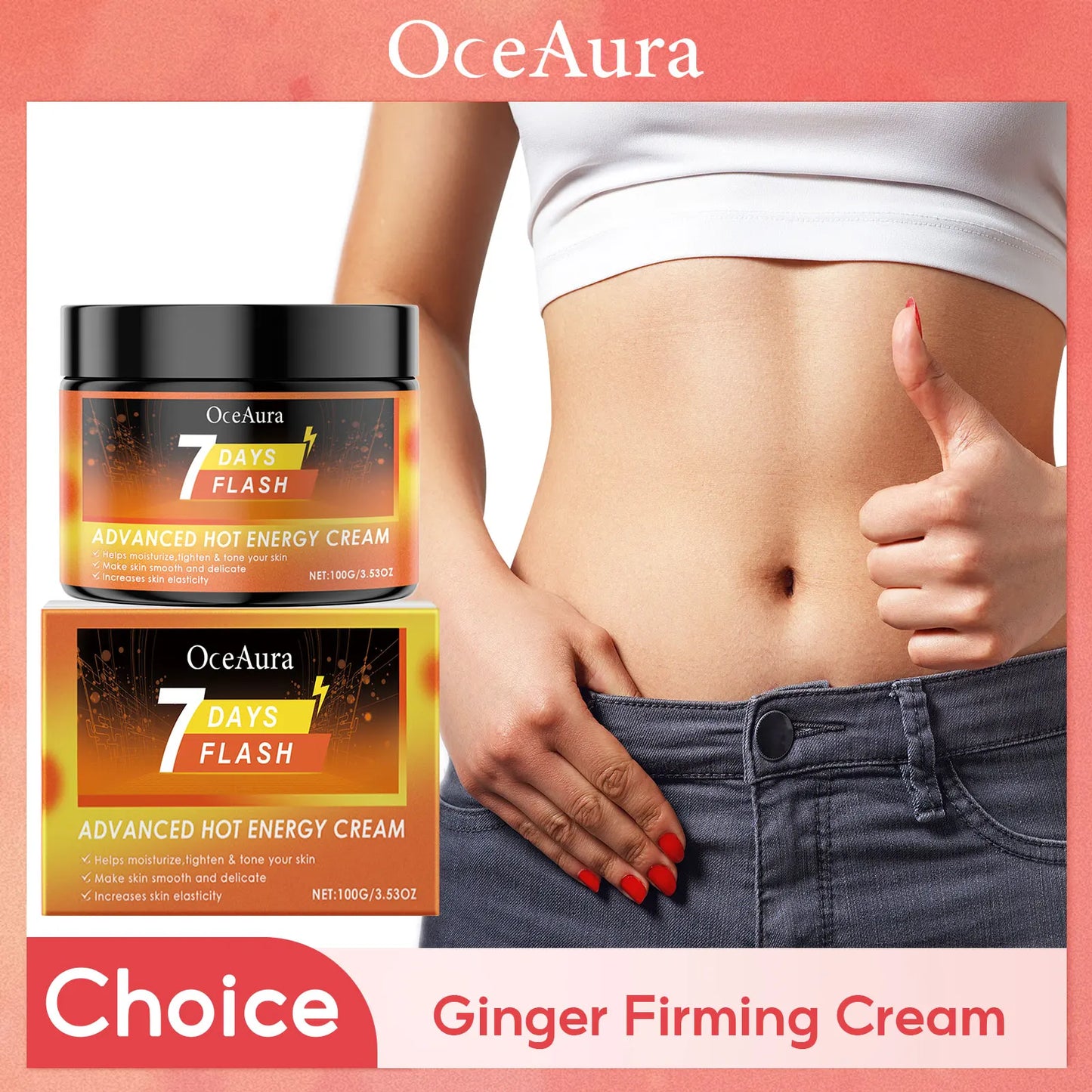 Ginger Body Firming & Slimming Cream – OceAura 100g