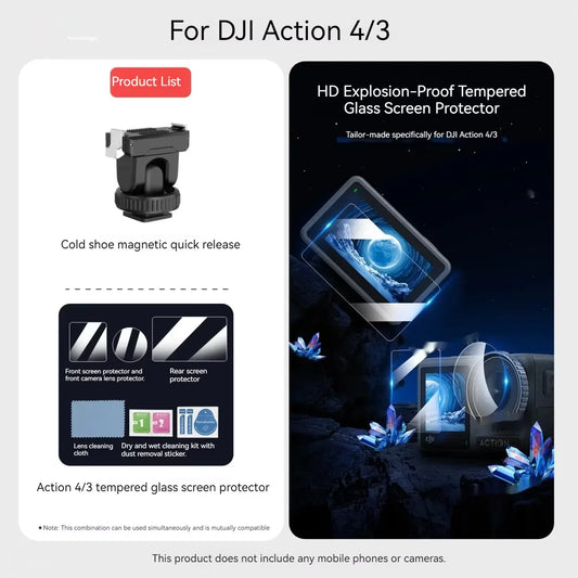 DJI Osmo Action 3/4/5 Pro Magnetic Quick Release Mount Adapter Camera Mount Adapter Oasis Select