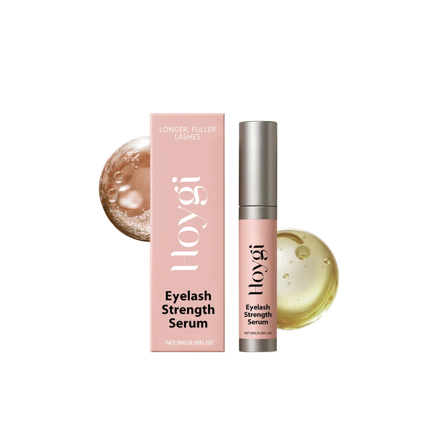 Eyelash Strengthen Serum Longer Fuller Lashes Curl Thicken Natural Eyelashes Deep Nourishing Eyelash Serum Eye Care Products Peaceful Pleasures Health and Wellness 3ml boxed