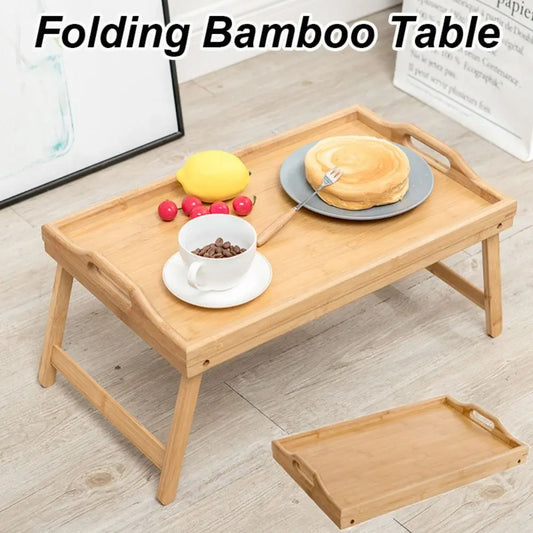 Bamboo Folding Table – Portable Laptop Desk & Breakfast Tray Bamboo Folding Table Oasis Select