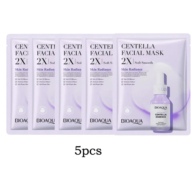 BIOAQUA Centella Collagen Sheet Mask 20pc – Hyaluronic Acid