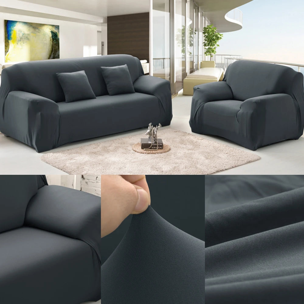 1/2/3/4 Seater Silk Cool Sofa Cover for Living Room L Shap Coner Couh Cover Spandex Extenble Furniture Protector From Cat Dog Peaceful Pleasures Health and Wellness