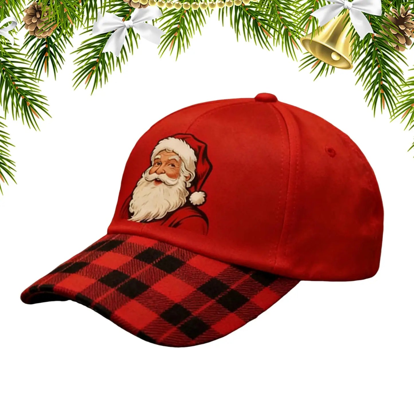 Christmas Santa Baseball Cap | Festive Embroidered Unisex Hat