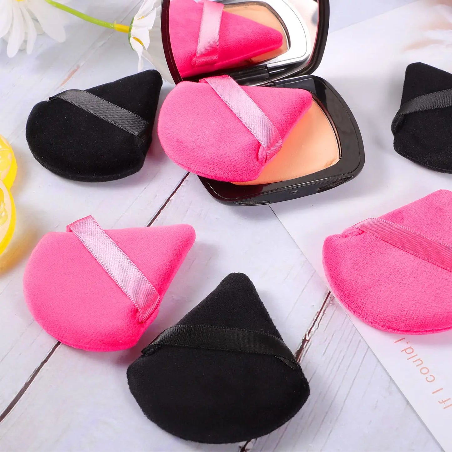 RUNTOIN Triangle Powder Puff Mini Finger Makeup Sponge 6-20 Pc