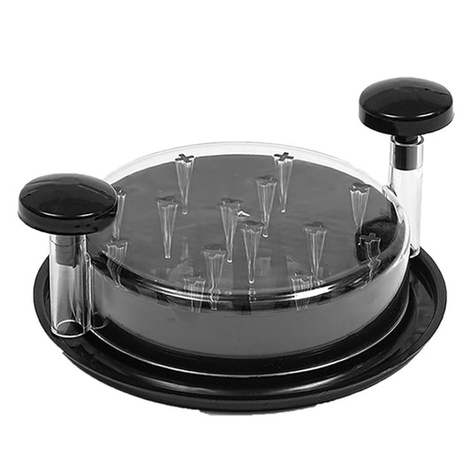 Kitchen Gadgets Large Plastic Manual Non Slip Kitchen Cooked Meat Shredding Chicken Shredder Machine Chicken Shredder Twist Tool Peaceful Pleasures Health and Wellness black
