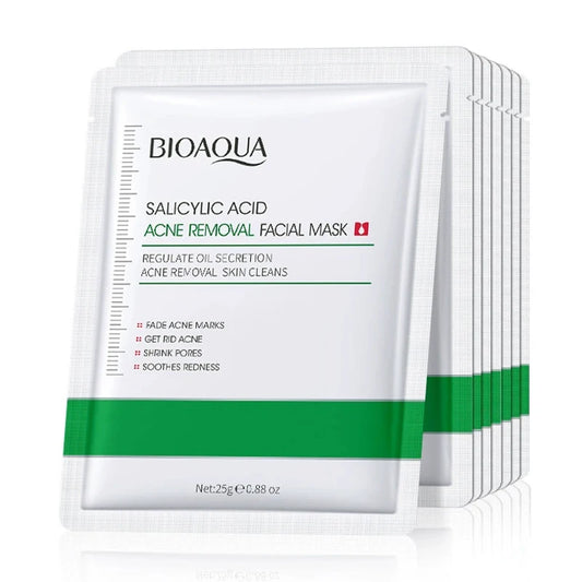 BIOAQUA Salicylic Acid Acne Face Mask 10 Pack – Anti-Aging Acne Face Mask Peaceful Pleasures Health and Wellness