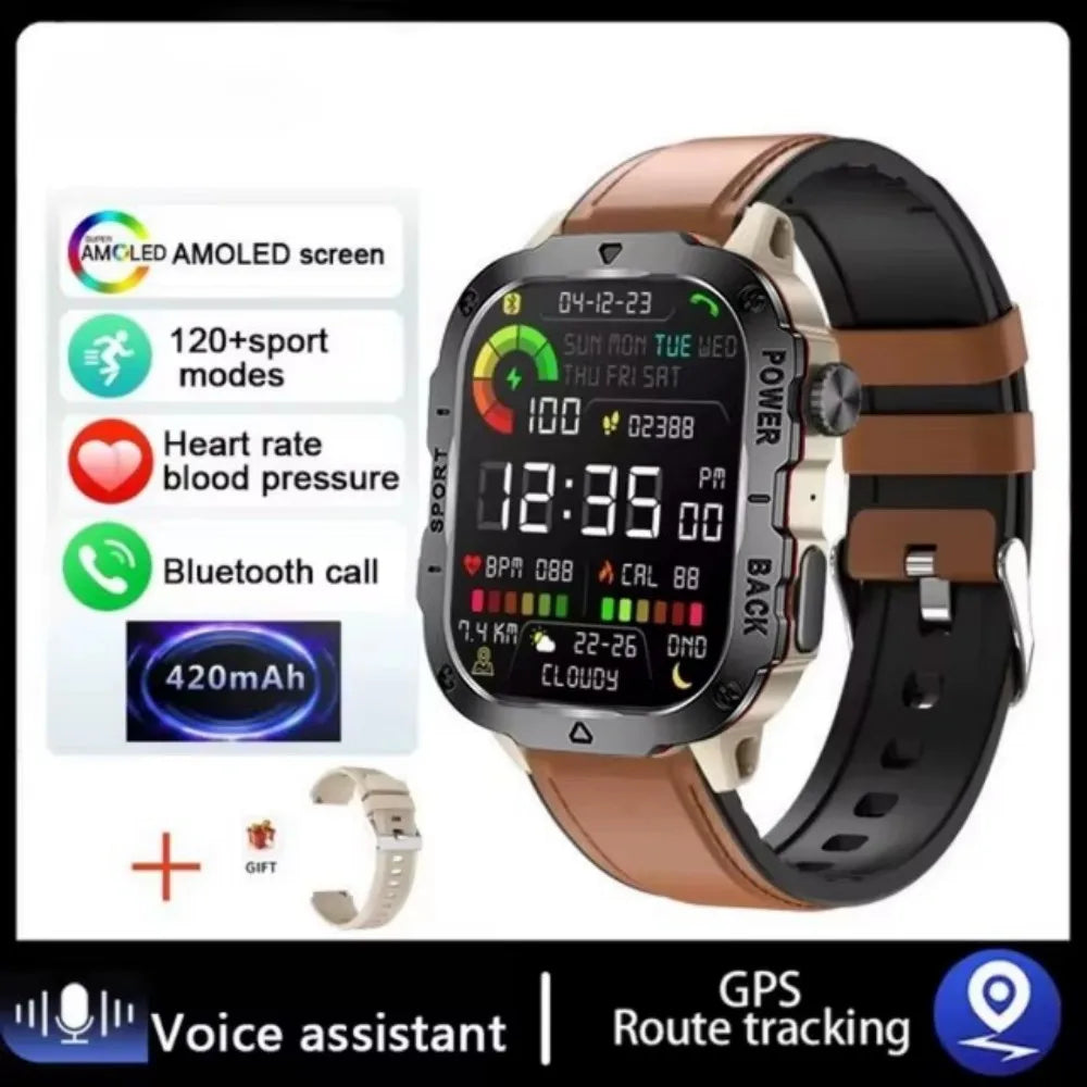 COTAUL Military Smart Watch | Bluetooth Call, GPS, Fitness