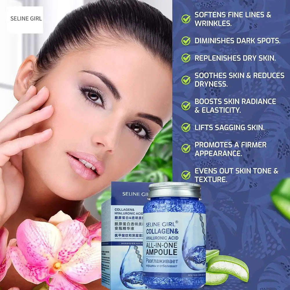 250ml Hyaluronic Acid & Collagen Face Serum | Plump & Firm