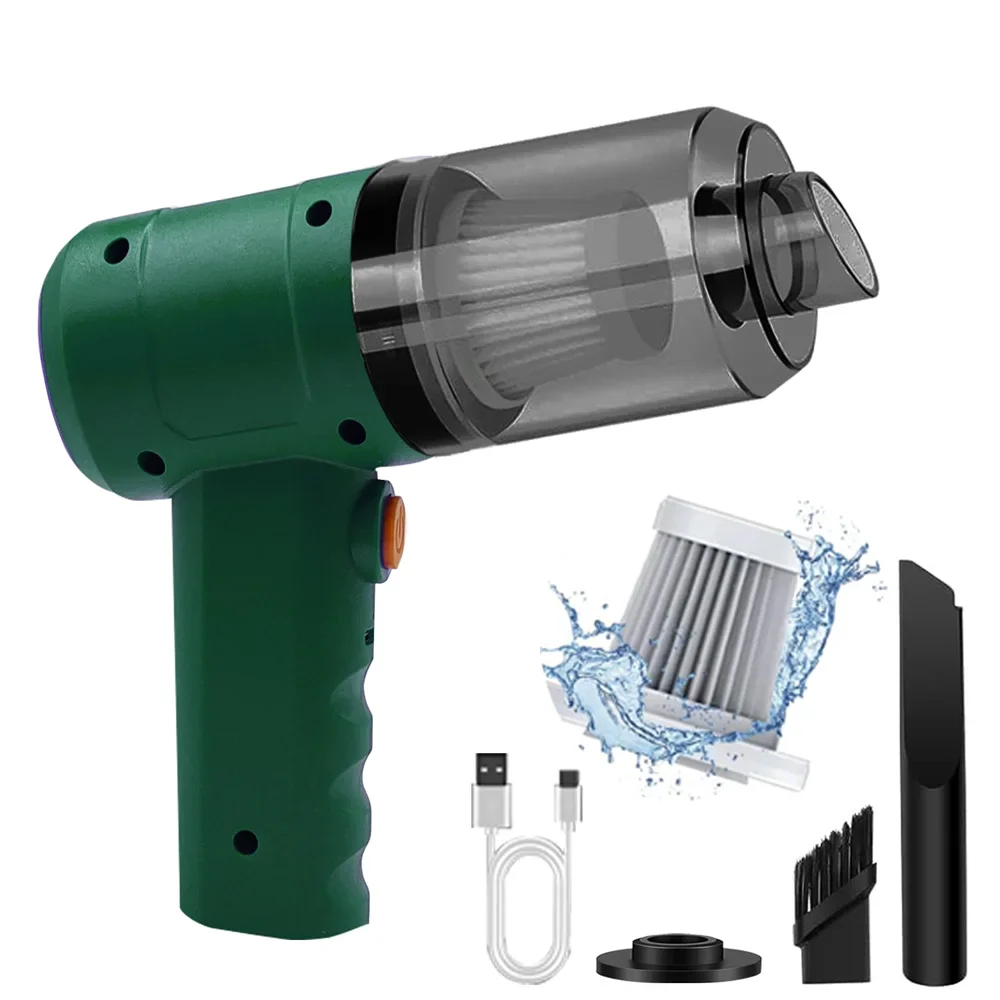 15000Pa Cordless Handheld Vacuum & Air Blower – 5-in-1 Mini