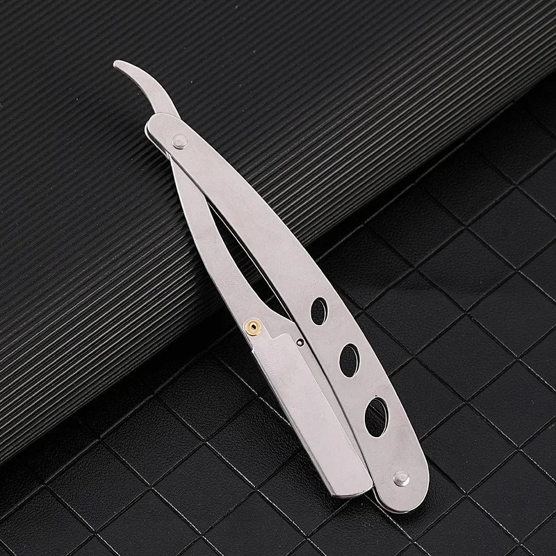 Foldable Straight Razor – Men's Manual Barber Shaving Tool