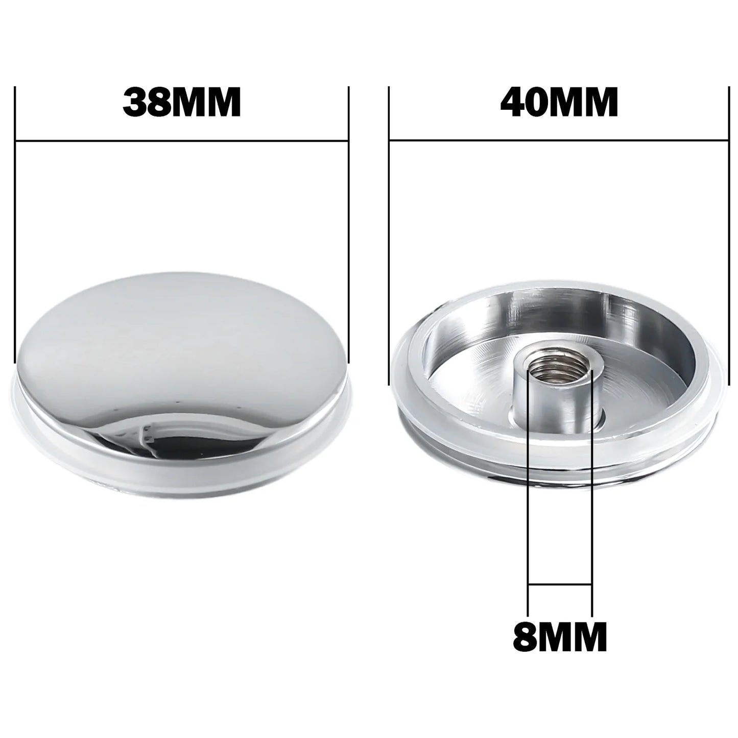 Replacement Sink Basin Waste Plug Click Clack Push Button Bathroom Up
