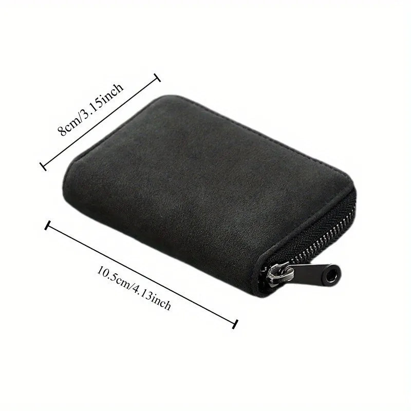 RFID Blocking Card Holder Wallet | Unisex Zipper Organizer