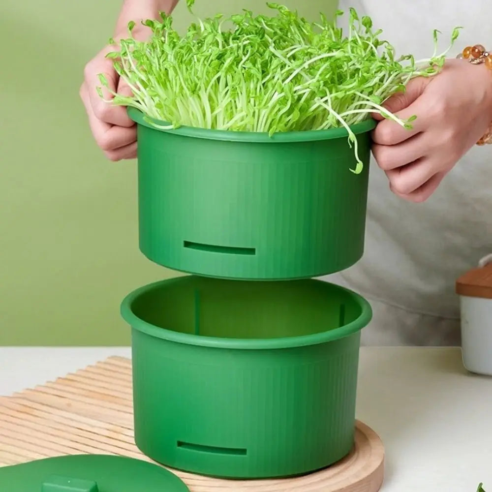 Stackable Bean Sprout Grower Pots – Ventilated Sprouter