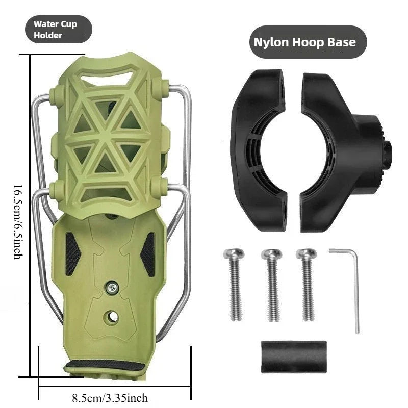 360° Handlebar Water Bottle Cage Mount | Bike & Motorcycle