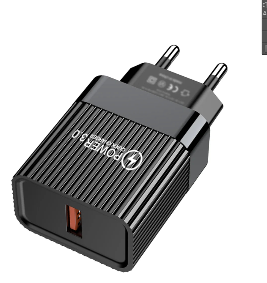 20W QC 3.0 Fast USB Wall Charger – EU/US Plug | All Phones