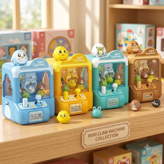 Mini Claw Machine Toy for Kids Portable Desktop Arcade Game Parent‑Child Interactive Grabber Machine Birthday Gift Peaceful Pleasures Health and Wellness
