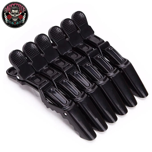 6pcs/Lot Black Plastic Alligator Clip Beauty Hairdressing Clamps Claw Section Alligator Hairpin Barber Styling Hairpin Supplies Peaceful Pleasures Health and Wellness