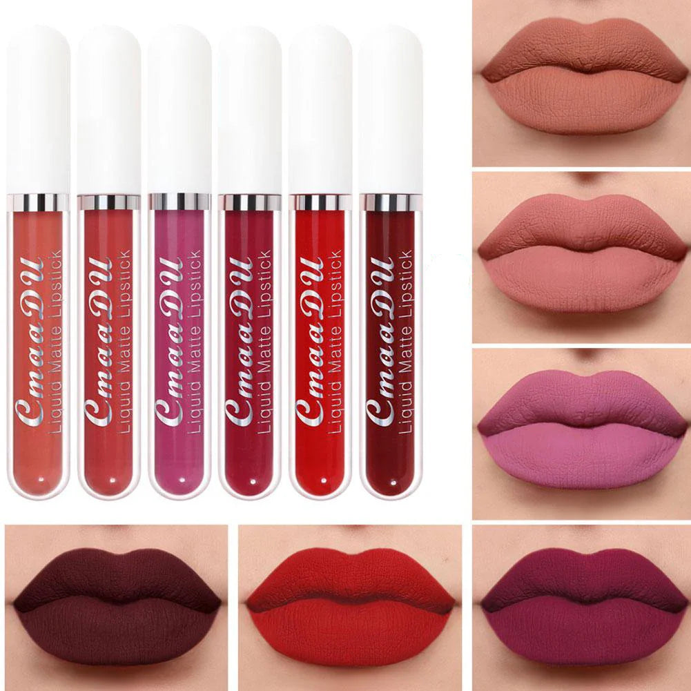 18-Color Waterproof Matte Liquid Lipstick – Long-Lasting Lip Gloss