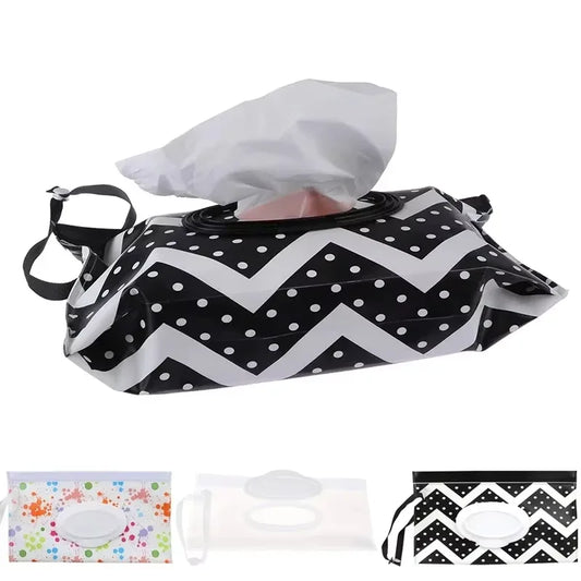 Baby Wet Wipe Pouch EVA Flip Cover | Refillable Stroller Bag Baby Wipe Pouch Peaceful Pleasures Health and Wellness