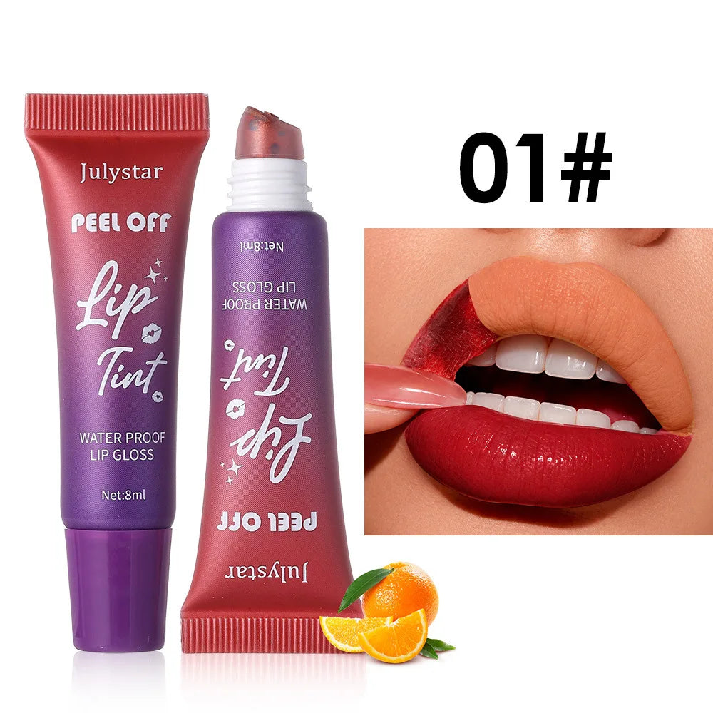 Peel-Off Matte Lip Stain | 6 Colors Waterproof Lip Gloss
