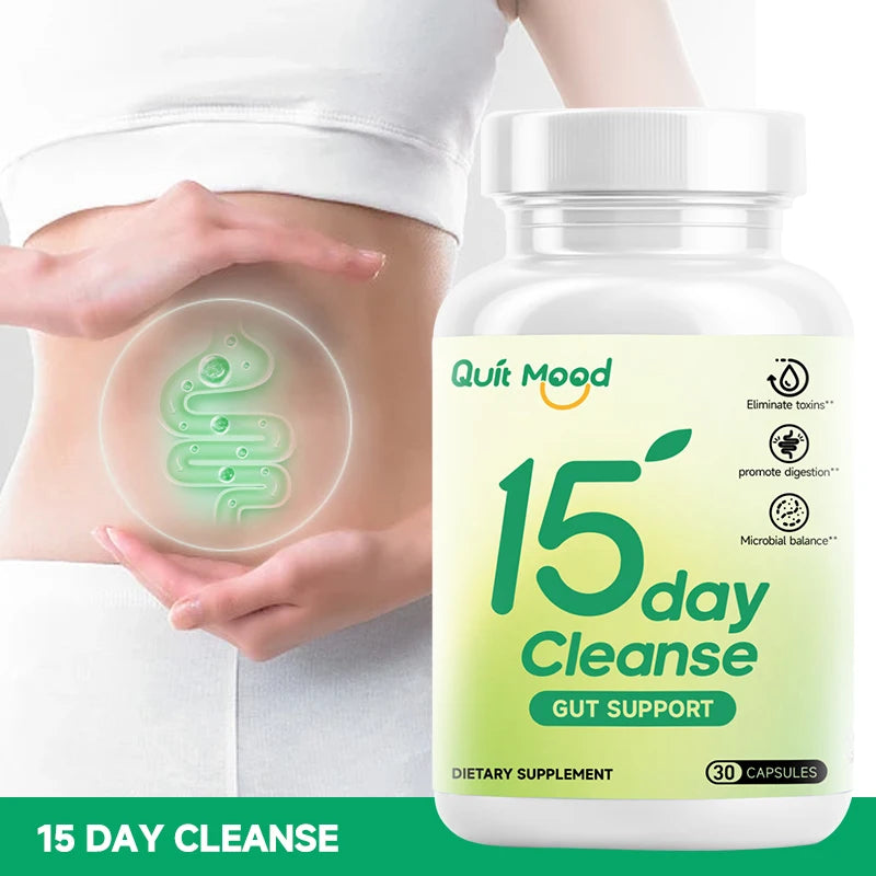 15 day cleanse gut detox 30 capsules Healthcare Dietary Edible Supplement Fitness Peaceful Pleasures Health and Wellness