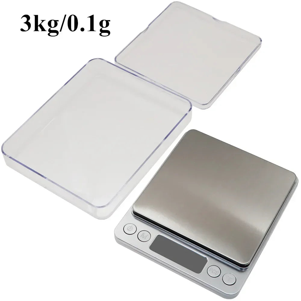 New multi specification digital kitchen scale precision scale for food and jewelry postal scale, LCD electronic measurement Peaceful Pleasures Health and Wellness 3kg 0.1g